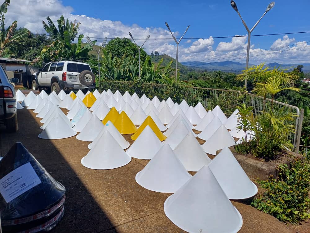 Airstrip Cone Markers - White Painted